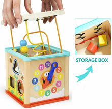 Carica l'immagine nel visualizzatore di Gallery, TOP BRIGHT Cubo Multiattività Legno 5 in 1 – Interattivo - Giochi...