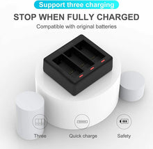 Carica l&#39;immagine nel visualizzatore di Gallery, 2 x Batterie con Caricabatterie Triplo per Gopro HERO 9 black, Capacità 1750 mAh