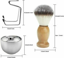 Carica l&#39;immagine nel visualizzatore di Gallery, Wskderliner Set di pennelli da barba Rasatura Kit degli uomini con setole...