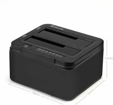 Carica l'immagine nel visualizzatore di Gallery, SALCAR USB 3.0 Non in Linea Clone Docking Station 2-bay ottimizzato per Nero