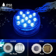 Carica l'immagine nel visualizzatore di Gallery, Luce a 13 LED colorati impermeabile per piscina Lampada decorativa + telecomando