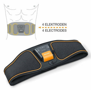 Beurer EM 37, Elettrostimolatore Cintura per Addominali Frontali e Laterali