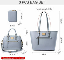 Carica l'immagine nel visualizzatore di Gallery, LOVEVOOK Set di Borse da Donna Borsa Grandi Shopper D-azzurro