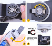 Carica l'immagine nel visualizzatore di Gallery, EZARC Titanio Lame Utensile Multifunzione 3 Pezzi, Accessori per Utensili