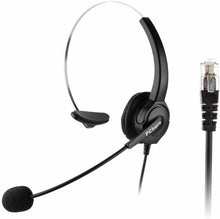 Carica l&#39;immagine nel visualizzatore di Gallery, Cuffie Regolabili per Telefono Fisso con Spina 4-Pin RJ9 e Microfono integrato