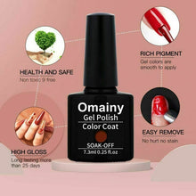 Carica l&#39;immagine nel visualizzatore di Gallery, Omainy Smalto Semipermanente Smalti Semipermanenti Per Unghie Nail Polish 002