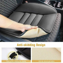 Carica l&#39;immagine nel visualizzatore di Gallery, Cuscino per sedile anteriore auto, Coprisedile universale comodo imbottito, Nero