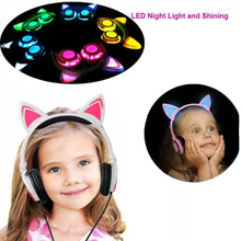 Carica l&#39;immagine nel visualizzatore di Gallery, Limson Cuffie per Bambini con Orecchie di Gatto, Pieghevoli a M, Rosa