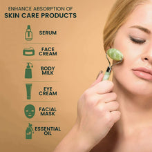 Carica l'immagine nel visualizzatore di Gallery, Jade Roller + Siero Vitamina C 30ml - Rullo di Giada Certificato per il...