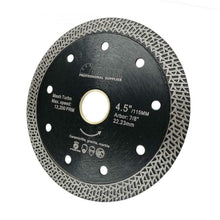 Carica l'immagine nel visualizzatore di Gallery, SHDIATOOL Disco Diamantato 115mm con Mesh Turbo per Porcellana 115mm, Nero