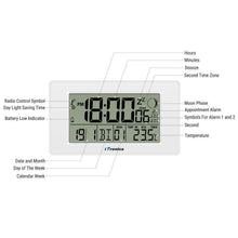 Carica l&#39;immagine nel visualizzatore di Gallery, iTronics Orologio Radio da Parete Digitale con Indicatore di Temperatura...