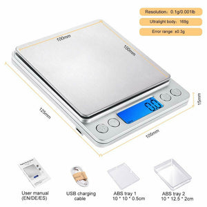 Bilancia da Cucina Digitale con Carica USB, Bilance per Alimentari Elettronica