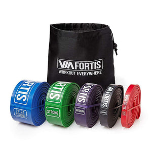 VIA FORTIS Loop Band Bande Elastiche/Elastici da 1 - ULTRA LIGHT (Rosso)