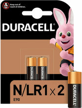 Carica l'immagine nel visualizzatore di Gallery, 2 x Batterie di ricambio per torce calcolatrici luci bici Duracell N LR1 6V pile