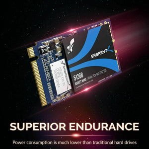 Sabrent SSD Interno PCIe NVMe M.2 2242 512GB Rocket Senza DRAM a Basso