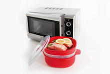 Carica l'immagine nel visualizzatore di Gallery, Vaporiera da 4 L per microonde con cestelli multipli per carne pesce e verdure