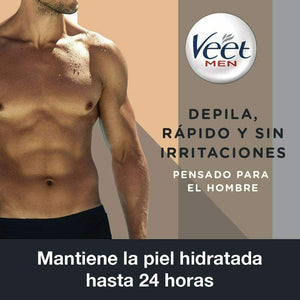 Tubo di Crema Depilatoria Uomo Veet Men da 200 ml per pelli normali Gel per peli