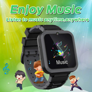 Smartwatch per Bambini, Orologio Bambina con Touch Screen Chiamata NERO