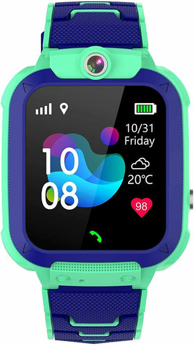 Winnes GPS Orologio Smartwatch per bambini, impermeabile, con verde