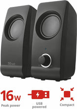 Carica l'immagine nel visualizzatore di Gallery, Set di altoparlanti speaker 2.0 Trust Remo con controllo del volume, Attacco USB