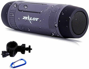 ZEALOT S1 Cassa Bluetooth Piccola Portatile Waterproof IPX5 Con Torcia Grigio