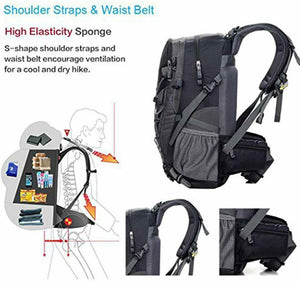 Zaino per trekking, 40L, Robusto e capiente, Impermeabile, Per viaggio e outdoor