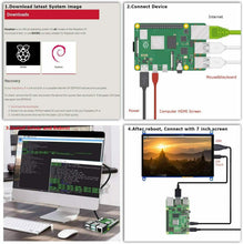Carica l'immagine nel visualizzatore di Gallery, Touchscreen IPS da 7 pollici capacitivo 1024x600 HDMI Display Monitor di...