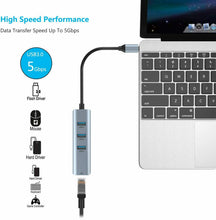 Carica l'immagine nel visualizzatore di Gallery, ABLEWE Hub USB C a Ethernet, 4 in 1 Tipo C a RJ45 Adattatore C 4 1