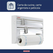 Carica l&#39;immagine nel visualizzatore di Gallery, Porta rotoli da parete, Per Alluminio Pellicola e Carta assorbente Tagli precisi