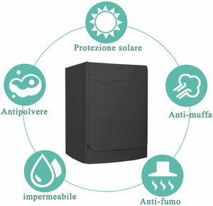 Copertura della lavatrice impermeabile per esterni, Carica frontale 60 x 53 x 85