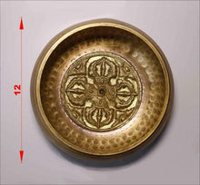 Carica l'immagine nel visualizzatore di Gallery, Campana Tibetana Armonica 7 Metalli 450 gr Originale del Nepal Antica Fatta...