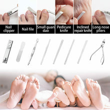 Carica l&#39;immagine nel visualizzatore di Gallery, Set completo per manicure e pedicure, Kit con accessori per unghie + custodia