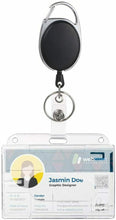 Carica l'immagine nel visualizzatore di Gallery, Porta badge con porta chiavi con bobina retrattile per ufficio ed esibizioni