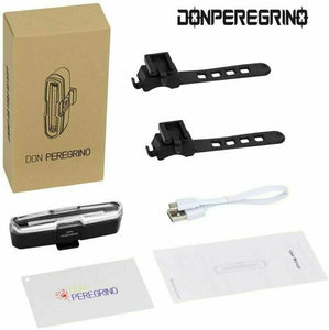 DONPEREGRINO B2-110 Lumen Luce Bici Posteriore ad Alta B2 Rosso/Blu