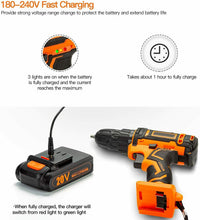 Carica l'immagine nel visualizzatore di Gallery, OUBEL Trapano Avvitatore Batteria 20V, con 2000 mAh...