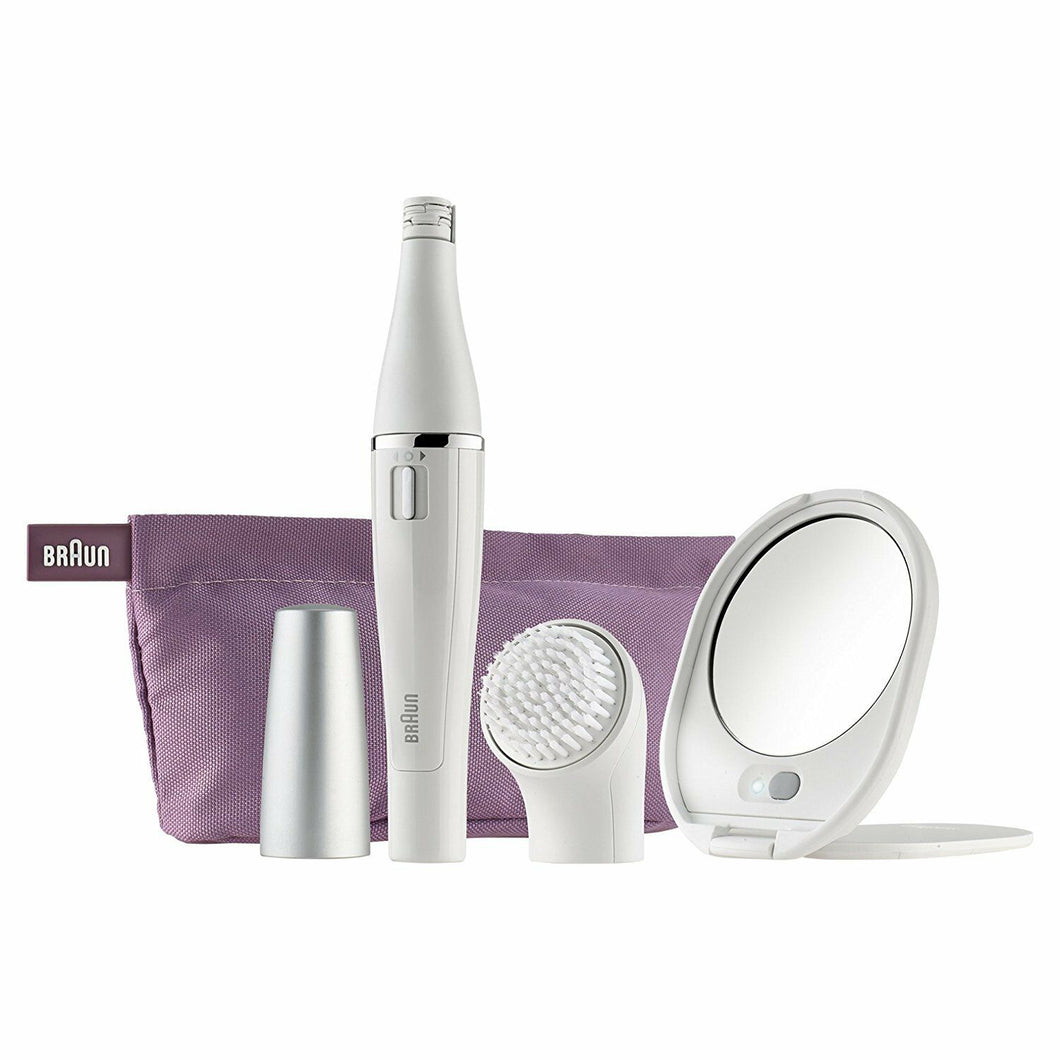 Epilatore e Spazzola Pulizia Viso + Specchio, Braun Face 830 Premium Edition