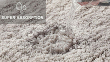 Carica l'immagine nel visualizzatore di Gallery, Fluffy Tappeto da Bagno a Pelo Lungo in Microfibra per Doccia Rotonda, Grigio
