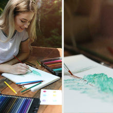 Carica l'immagine nel visualizzatore di Gallery, Zenacolor 72 Matite Colorate Acquerellabili, Numerate, con Pennello in 72