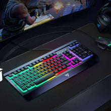 Carica l'immagine nel visualizzatore di Gallery, Tastiera meccanica Gaming con retroilluminazione LED RGB, Layout italiano, Nero