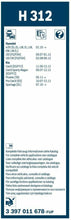 Carica l'immagine nel visualizzatore di Gallery, Tergicristallo posteriore Bosch 3 397 011 678 H312 da 300 mm 12", Spazzola