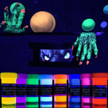 Carica l&#39;immagine nel visualizzatore di Gallery, neon nights 8 x Vernice Fosforescente Si Illumina Al Buio Neon Colorata...