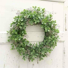 Carica l&#39;immagine nel visualizzatore di Gallery, Miaouyo, ghirlanda di fiori artificiali per porta casa, 40 cm, Verde