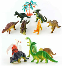 Carica l'immagine nel visualizzatore di Gallery, 12 x Pupazzi per bambini mini dinosauri misti T rex da 3 a 6 cm, Atossici colori