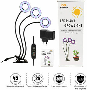 infinitoo Lampada per Piante, Grow Light Lampade LED Piante Infinitoo-a