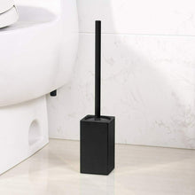 Carica l'immagine nel visualizzatore di Gallery, bgl 304 - Porta scopino per WC in acciaio inox quadrato (nero) Nero