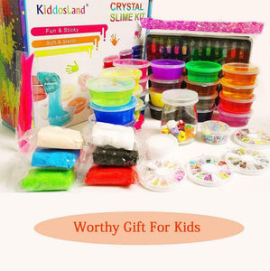 Fai da Te Fluffy Slime Kit -24 Colori per Ragazze Ragazzi 24