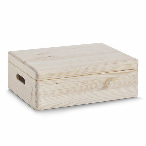 Zeller 13151 Scatola multiuso in legno con coperchio, 40 x 30 x 14 cm