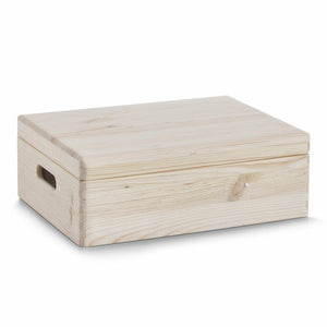 Zeller 13151 Scatola multiuso in legno con coperchio, 40 x 30 x 14 cm