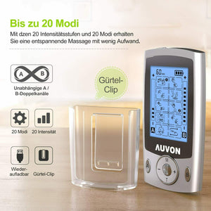 AUVON Elettrostimolatore Muscolare, TENS EMS a A-10pcs