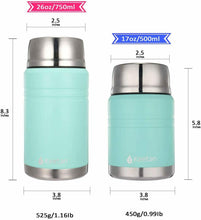 Carica l'immagine nel visualizzatore di Gallery, Contenitore Termico per Alimenti, Thermos per Alimenti in Acciaio Inox